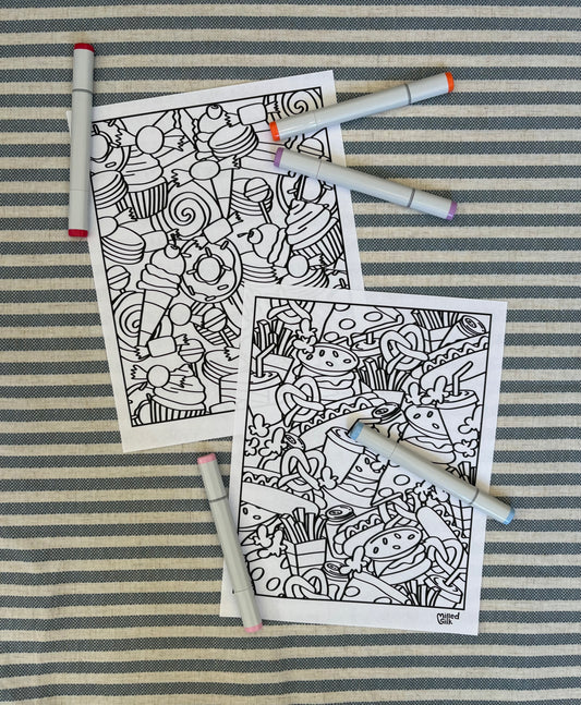 Sweet & Savory • Printable Coloring Pages