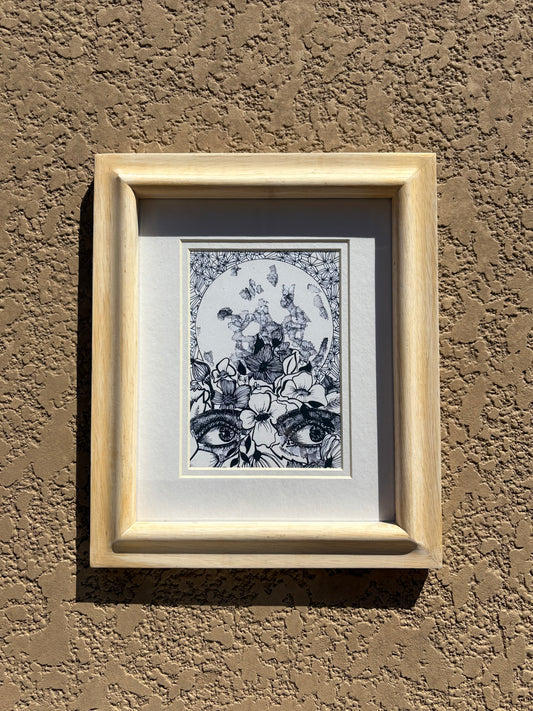 Framed Silk Press Print - October 2025