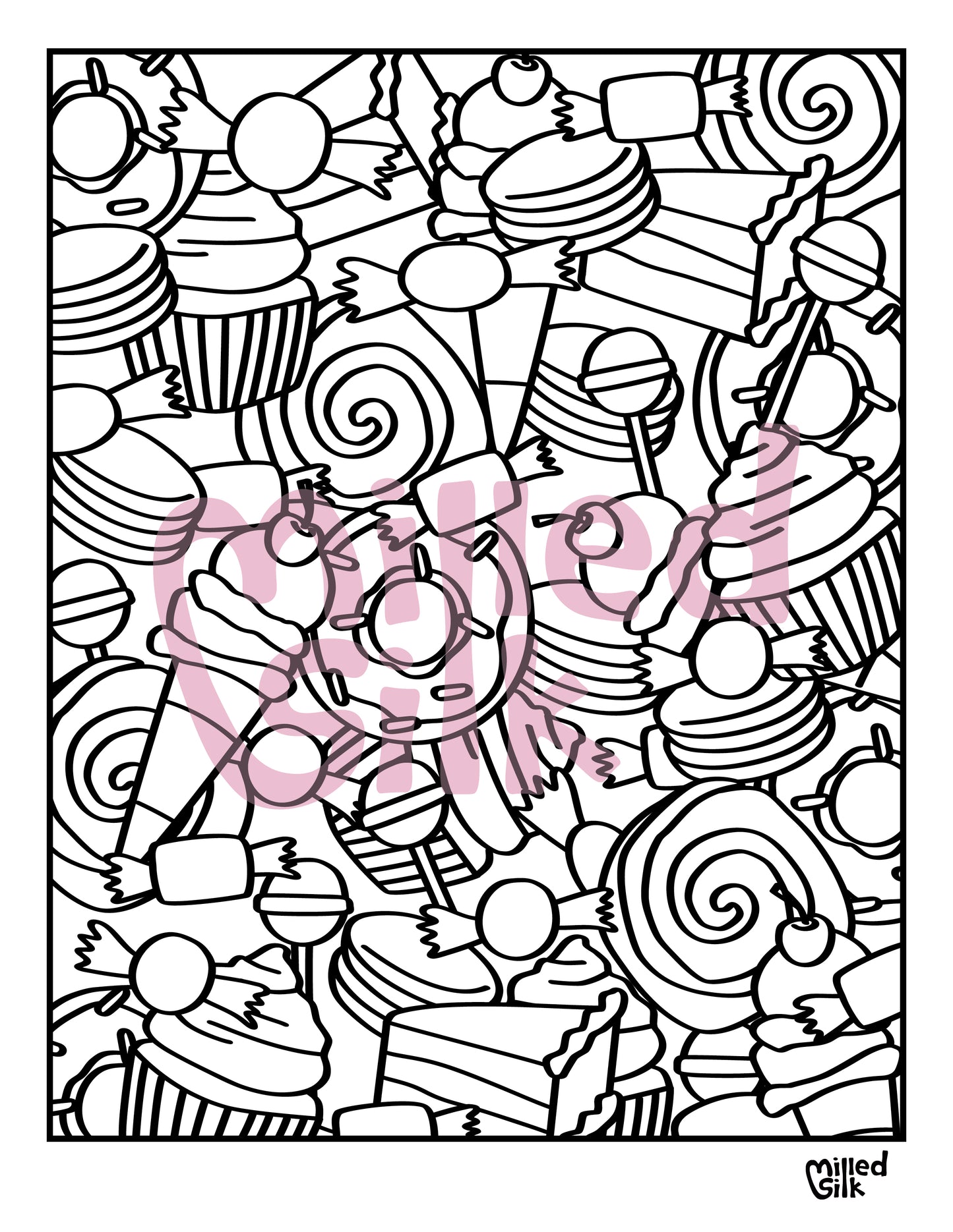 Sweet & Savory • Printable Coloring Pages