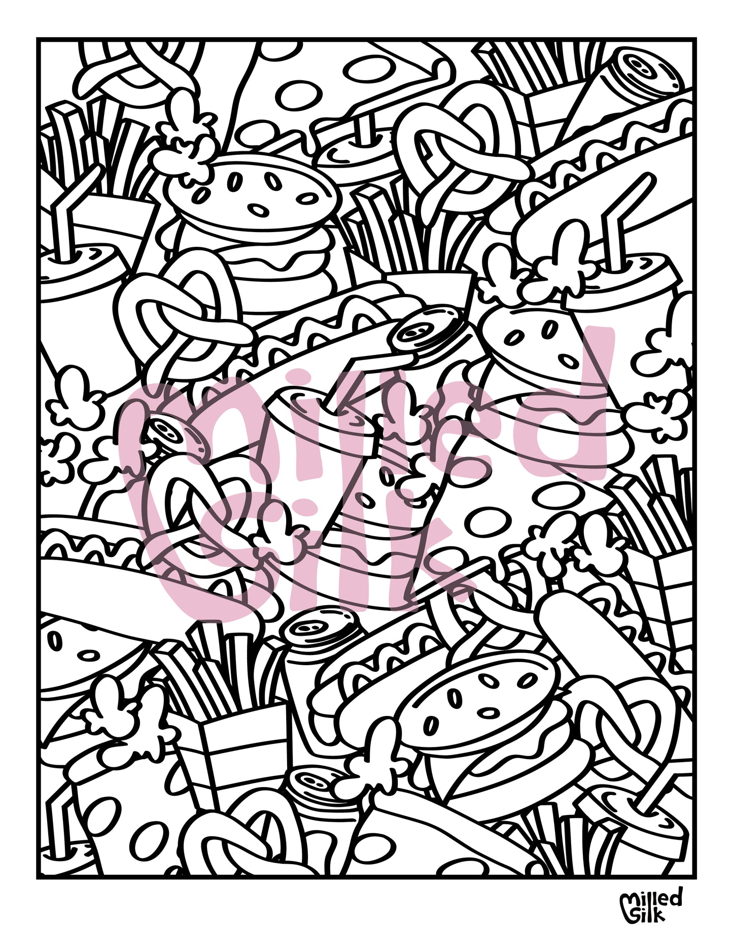 Sweet & Savory • Printable Coloring Pages